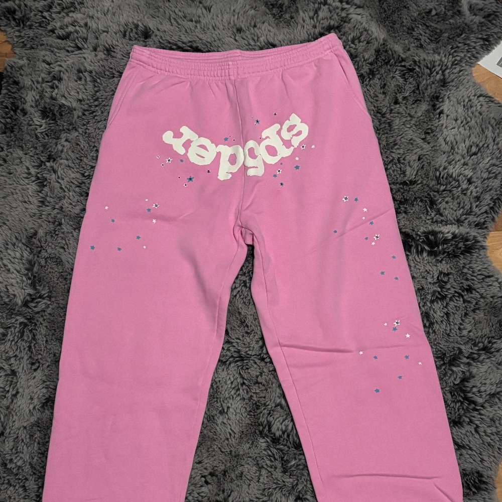 OG Pink Sp5der Web Sweatpants